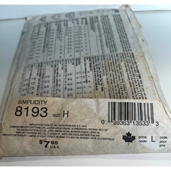 Simplicity Western Classics Skirts Sewing Pattern 8193 Westerncore 1992 - Picture 3 of 8